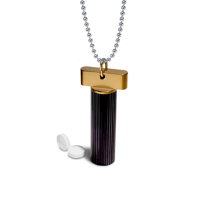 Pill Holder Necklace – pill holder necklace, machined in the USA (view 19)