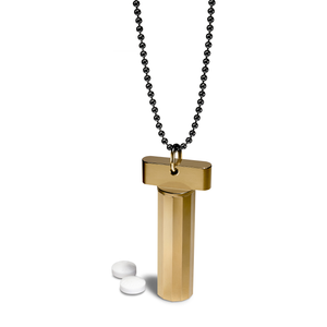 Pill Holder Necklace – pill holder necklace, machined in the USA (view 8)