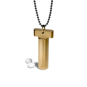 Pill Holder Necklace – pill holder necklace, machined in the USA (view 24)