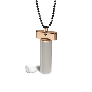 Pill Holder Necklace – pill holder necklace, machined in the USA (view 27)