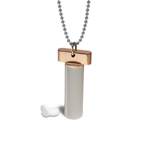 Pill Holder Necklace – pill holder necklace, machined in the USA (view 21)