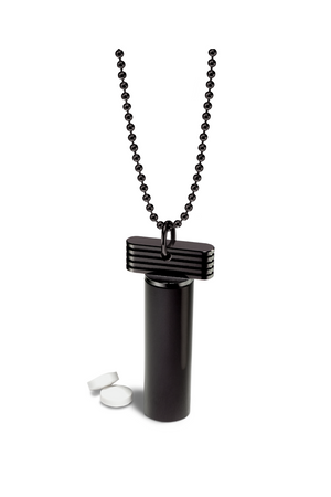 Pill Holder Necklace – pill holder necklace, machined in the USA (view 6)