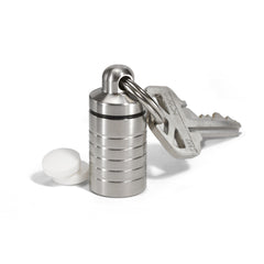 Petite Slim Single Chamber Keychain Pill Holder
