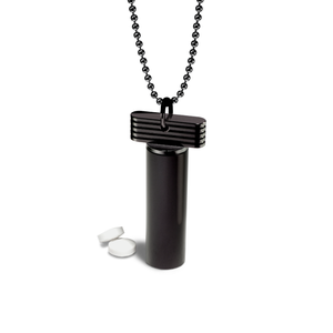 Pill Holder Necklace &ndash; pill holder necklace, machined in the USA (view 25)