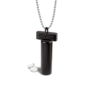 Pill Holder Necklace &ndash; pill holder necklace, machined in the USA (view 18)