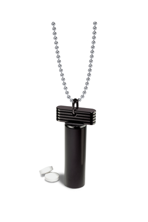 Pill Holder Necklace &ndash; pill holder necklace, machined in the USA (view 13)