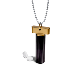 Pill Holder Necklace &ndash; pill holder necklace, machined in the USA (view 14)
