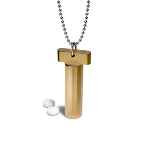 Pill Holder Necklace &ndash; pill holder necklace, machined in the USA (view 20)