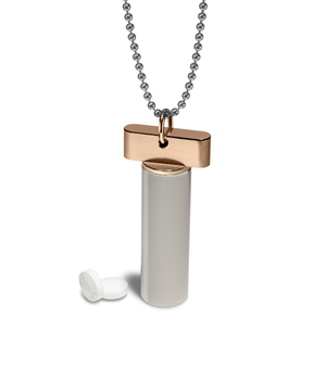 Pill Holder Necklace &ndash; pill holder necklace, machined in the USA (view 15)