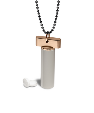 Pill Holder Necklace &ndash; pill holder necklace, machined in the USA (view 5)