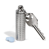 Slim Single Chamber Keychain Pill Holder